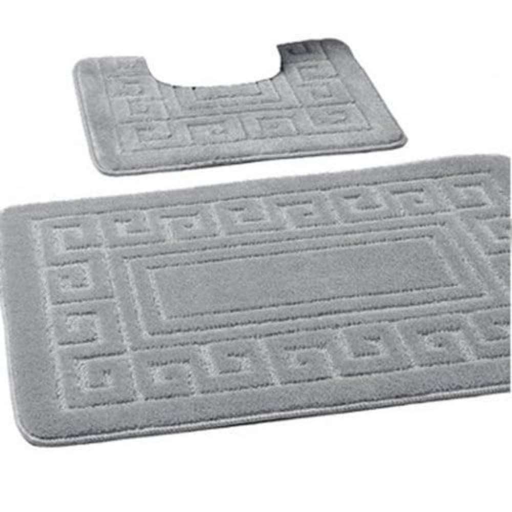 buy greek bathroom mat two piece