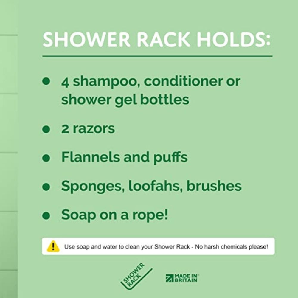 buy shower rack holds