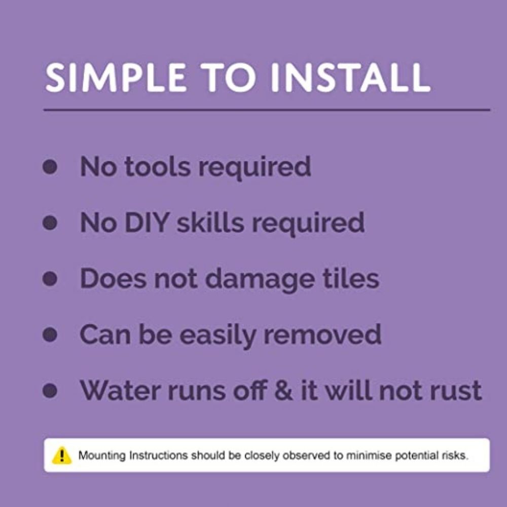 buy shower rack simple to install