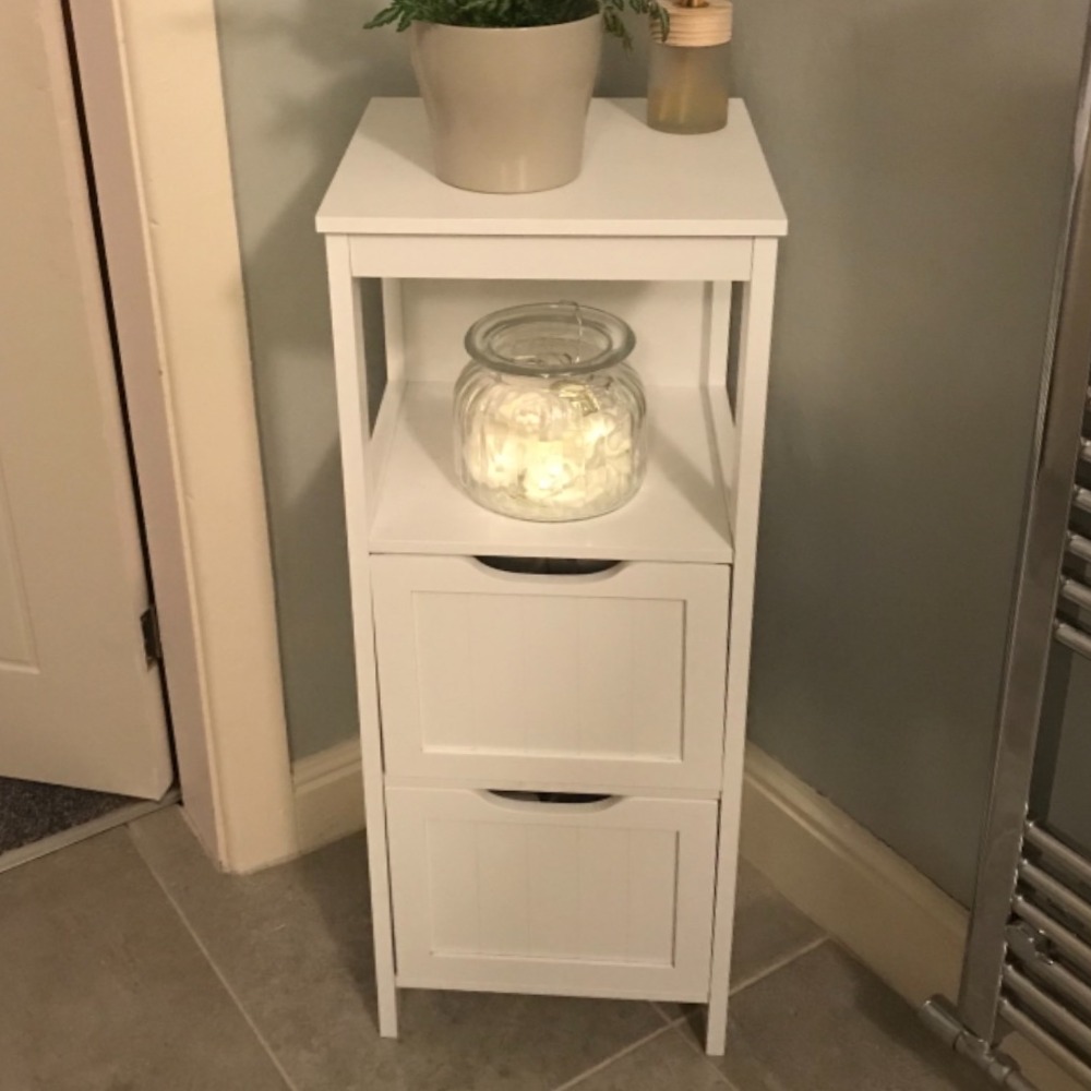 wooden bathroom cabinet