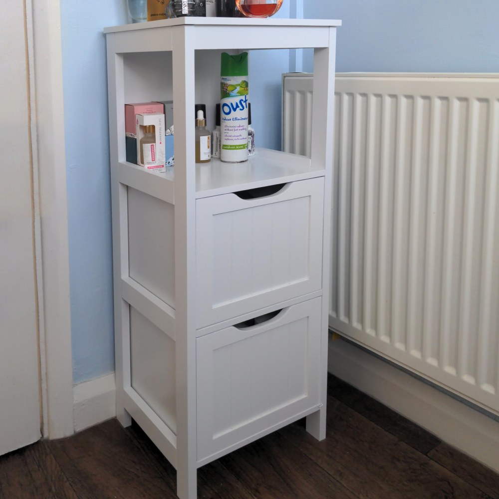 wooden bathroom cabinet