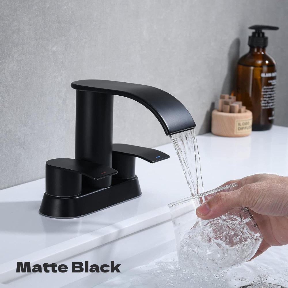 Waterfall Bathroom Faucet (Matte Black): image 2